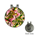 Illustration Paintimg Paint Monstera Leave Leaf Plant Green Hat Clips with Golf Markers Front