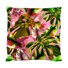 Illustration Paintimg Paint Monstera Leave Leaf Plant Green Standard Cushion Case (one Side) by Wegoenart