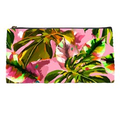 Illustration Paintimg Paint Monstera Leave Leaf Plant Green Pencil Case by Wegoenart