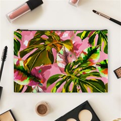 Illustration Paintimg Paint Monstera Leave Leaf Plant Green Cosmetic Bag (large) by Wegoenart