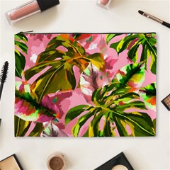 Illustration Paintimg Paint Monstera Leave Leaf Plant Green Cosmetic Bag (xl) by Wegoenart