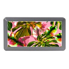 Illustration Paintimg Paint Monstera Leave Leaf Plant Green Memory Card Reader (mini) by Wegoenart