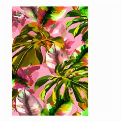 Illustration Paintimg Paint Monstera Leave Leaf Plant Green Small Garden Flag (two Sides) by Wegoenart