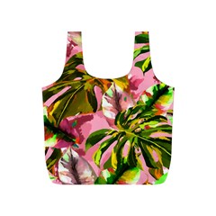 Illustration Paintimg Paint Monstera Leave Leaf Plant Green Full Print Recycle Bag (s) by Wegoenart