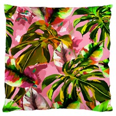 Illustration Paintimg Paint Monstera Leave Leaf Plant Green Standard Flano Cushion Case (one Side) by Wegoenart