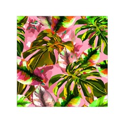 Illustration Paintimg Paint Monstera Leave Leaf Plant Green Square Satin Scarf (30  X 30 ) by Wegoenart