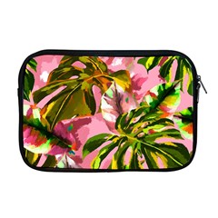 Illustration Paintimg Paint Monstera Leave Leaf Plant Green Apple Macbook Pro 17  Zipper Case by Wegoenart