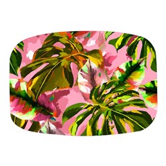 Illustration Paintimg Paint Monstera Leave Leaf Plant Green Mini Square Pill Box by Wegoenart