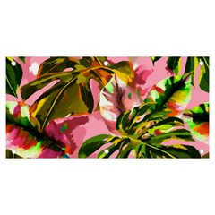 Illustration Paintimg Paint Monstera Leave Leaf Plant Green Banner And Sign 6  X 3  by Wegoenart