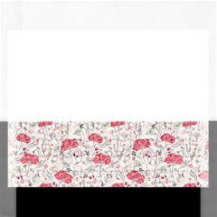 Illustration Flowers Pattern Wallpaper Floral Rectangular Jigsaw Puzzl by Wegoenart