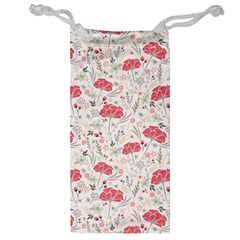 Illustration Flowers Pattern Wallpaper Floral Jewelry Bag by Wegoenart