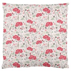 Illustration Flowers Pattern Wallpaper Floral Standard Flano Cushion Case (two Sides) by Wegoenart