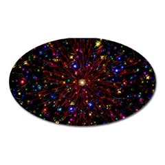 Abstract Background Stars Star Galaxy Wallpaper Oval Magnet by Wegoenart