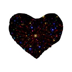 Abstract Background Stars Star Galaxy Wallpaper Standard 16  Premium Heart Shape Cushions by Wegoenart