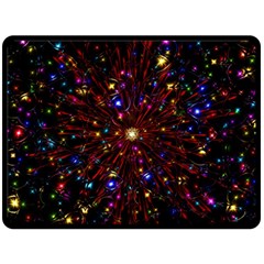 Abstract Background Stars Star Galaxy Wallpaper Double Sided Fleece Blanket (large)  by Wegoenart