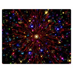 Abstract Background Stars Star Galaxy Wallpaper Double Sided Flano Blanket (medium)  by Wegoenart