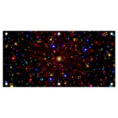 Abstract Background Stars Star Galaxy Wallpaper Banner And Sign 4  X 2 