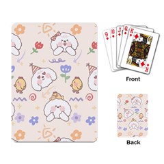 Chicken Dog Flower Sun Pattern Playing Cards Single Design (rectangle)