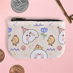 Chicken Dog Flower Sun Pattern Mini Coin Purse by Sudhe