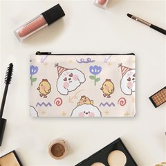 Chicken Dog Flower Sun Pattern Cosmetic Bag (small) by Sudhe