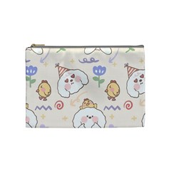 Chicken Dog Flower Sun Pattern Cosmetic Bag (medium) by Sudhe