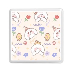 Chicken Dog Flower Sun Pattern Memory Card Reader (square) by Sudhe