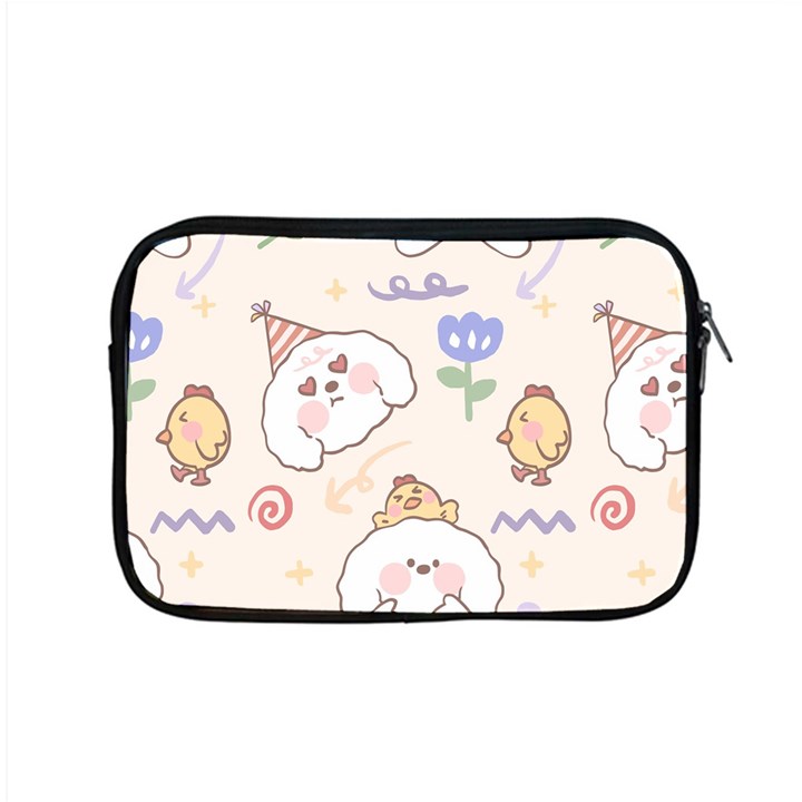 Chicken Dog Flower Sun Pattern Apple MacBook Pro 15  Zipper Case