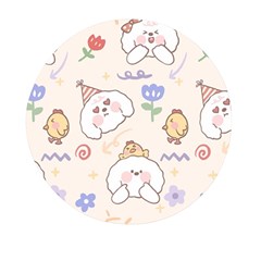 Chicken Dog Flower Sun Pattern Mini Round Pill Box (pack Of 5) by Sudhe