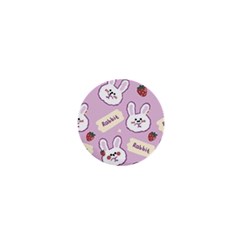 Illustration Rabbit Cartoon Background Pattern 1  Mini Magnets by Sudhe