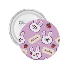 Illustration Rabbit Cartoon Background Pattern 2 25  Buttons by Sudhe