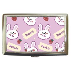 Illustration Rabbit Cartoon Background Pattern Cigarette Money Case by Sudhe