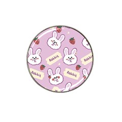 Illustration Rabbit Cartoon Background Pattern Hat Clip Ball Marker by Sudhe