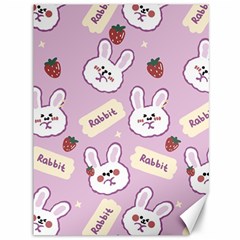 Illustration Rabbit Cartoon Background Pattern Canvas 36  X 48  by Sudhe