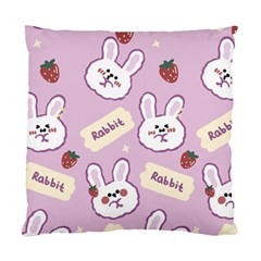 Illustration Rabbit Cartoon Background Pattern Standard Cushion Case (one Side) by Sudhe