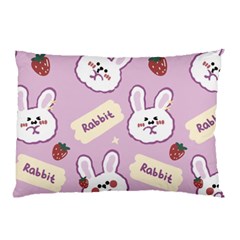 Illustration Rabbit Cartoon Background Pattern Pillow Case by Sudhe