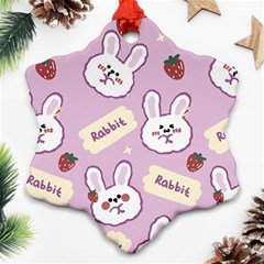 Illustration Rabbit Cartoon Background Pattern Ornament (snowflake)