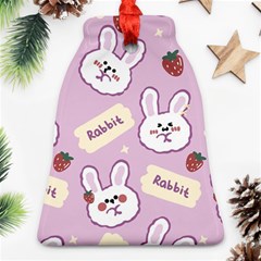 Illustration Rabbit Cartoon Background Pattern Ornament (bell)