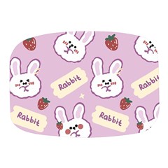 Illustration Rabbit Cartoon Background Pattern Mini Square Pill Box by Sudhe