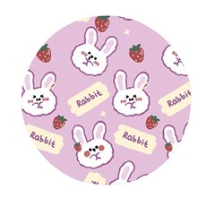 Illustration Rabbit Cartoon Background Pattern Mini Round Pill Box (pack Of 3) by Sudhe