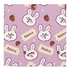 Illustration Rabbit Cartoon Background Pattern Banner And Sign 4  X 4 