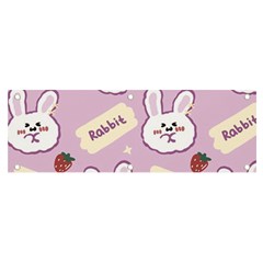 Illustration Rabbit Cartoon Background Pattern Banner And Sign 6  X 2 