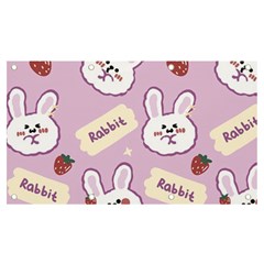 Illustration Rabbit Cartoon Background Pattern Banner And Sign 7  X 4 