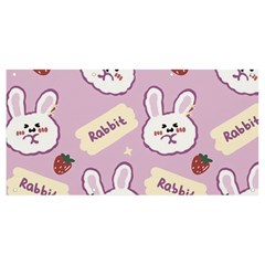 Illustration Rabbit Cartoon Background Pattern Banner And Sign 8  X 4 