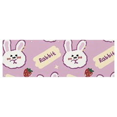 Illustration Rabbit Cartoon Background Pattern Banner And Sign 12  X 4 