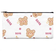 Illustrations Bear Cartoon Background Pattern Pencil Case by Sudhe