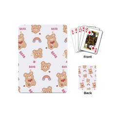 Illustrations Bear Cartoon Background Pattern Playing Cards Single Design (mini)