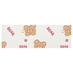 Illustrations Bear Cartoon Background Pattern Banner And Sign 12  X 4 