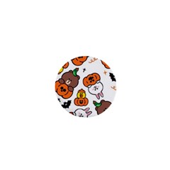 Illustration Pumpkin Bear Bat Bunny Chicken 1  Mini Magnets by Sudhe