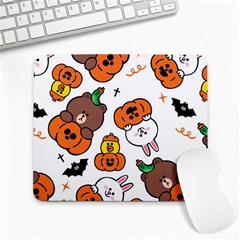 Illustration Pumpkin Bear Bat Bunny Chicken Large Mousepads by Sudhe