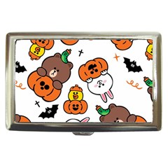 Illustration Pumpkin Bear Bat Bunny Chicken Cigarette Money Case by Sudhe